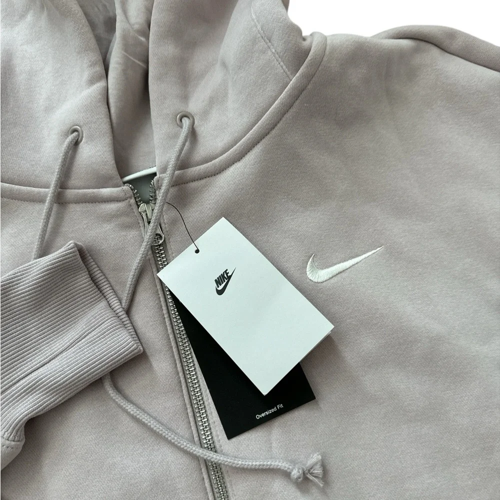 Nike Oversized Fit Women’s Size Large Full Zip Hood Blush Jacket Size Large NWTS